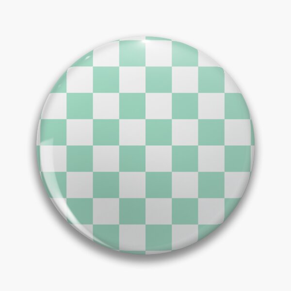 Item preview, White And Mint Checkered Pattern designed and sold by pattern-archive.