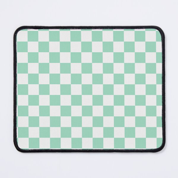Item preview, White And Mint Checkered Pattern designed and sold by pattern-archive.
