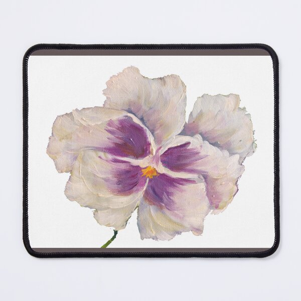 Item preview, White wild pansy flower painting, macro designed and sold by JurateArt-DK.