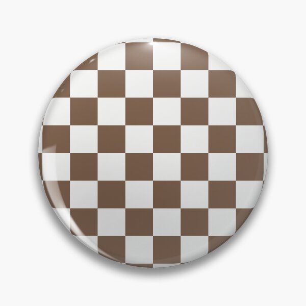 Item preview, White And Mocha Checkered Pattern designed and sold by pattern-archive.