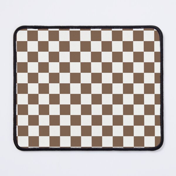 Item preview, White And Mocha Checkered Pattern designed and sold by pattern-archive.