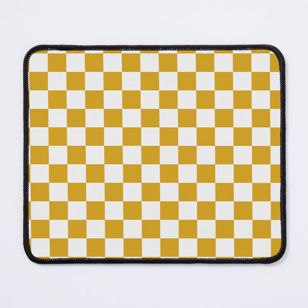 Item preview, White And Mustard Checkered Pattern designed and sold by pattern-archive.