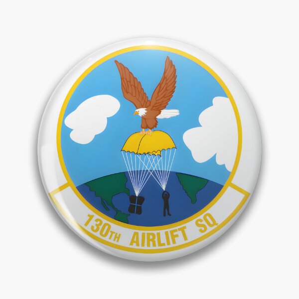Item preview, 130th Airlift Squadron Military Patch Emblem designed and sold by CharlieDesings.
