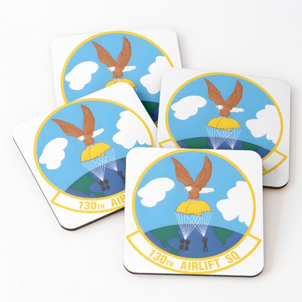 Item preview, 130th Airlift Squadron Military Patch Emblem designed and sold by CharlieDesings.