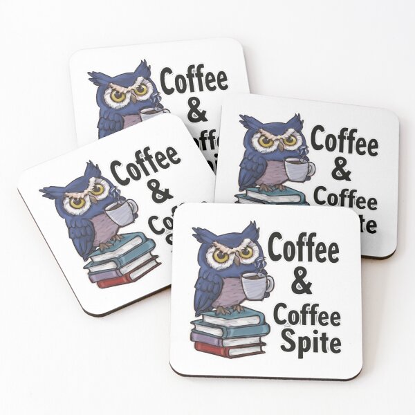 Item preview, Night Owl Powered by Coffee & Spite ? – Sassy Owl Kawaii Tee & Sticker designed and sold by Ashley critters.