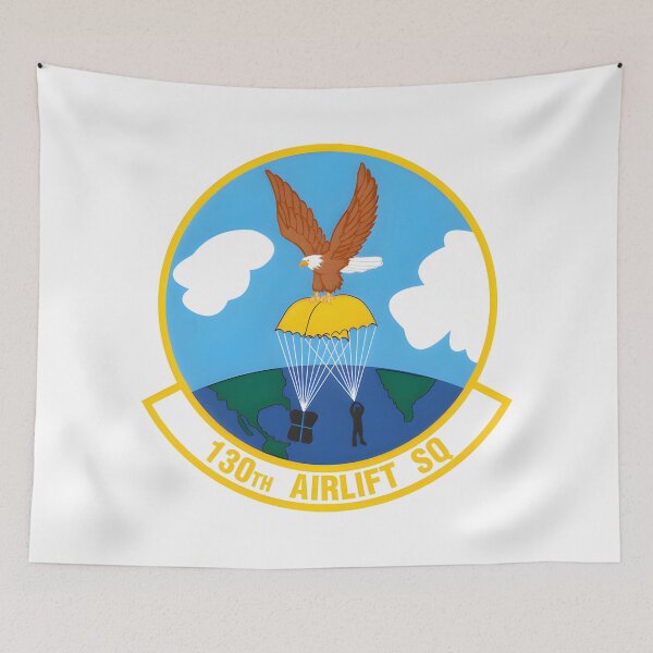Item preview, 130th Airlift Squadron Military Patch Emblem designed and sold by CharlieDesings.
