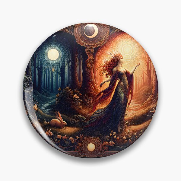 Item preview, Ostara on the Path to Spring | Pagan Goddess of the Equinox designed and sold by Stoneflower-Art.