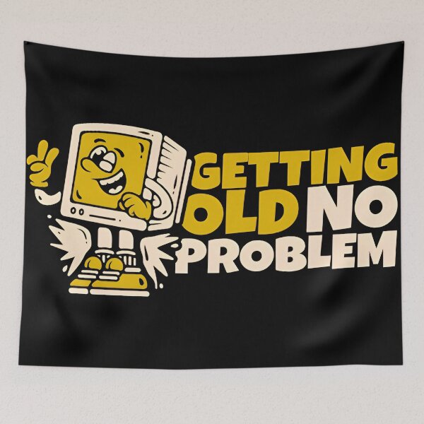 Artikelvorschau, Älterwerden ist kein Problem – Lustiges Programmierer-T-Shirt im Notch-Stil entworfen und verkauft von Zenith Design.