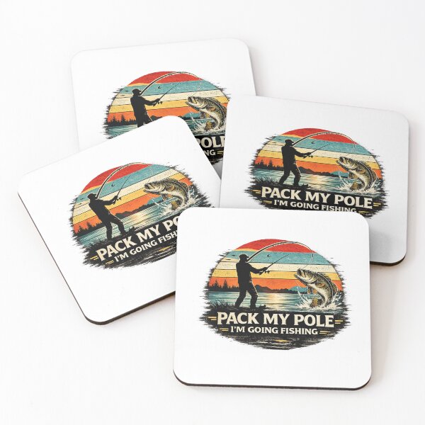 Item preview, Pack My Pole I’m Going Fishing – Funny Fishing Shirt Retro Sunset Angler Design designed and sold by ZEBBEDE - Minimal Streetwear .