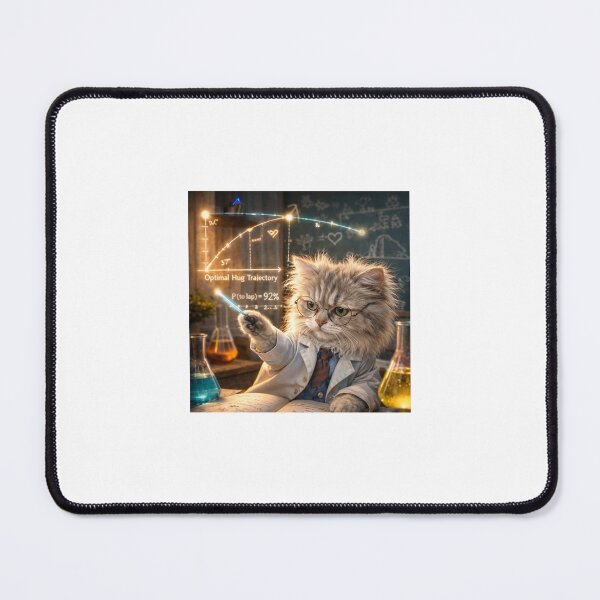 Item preview, Feline Physics Lab – Optimal Hug Trajectory designed and sold by LovelyCatGalaxy.