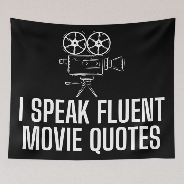 Item preview, I Speak Fluent Movie Quotes, Funny Quotes, Movie Lover designed and sold by Teetreasure2.