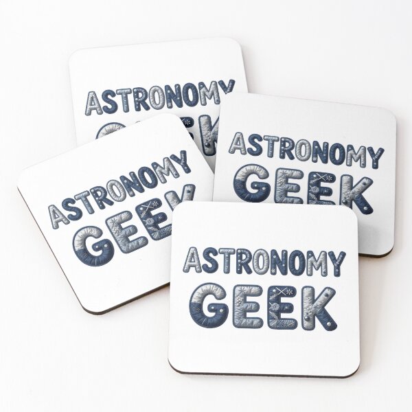 Item preview, ASTRONOMY GEEK - IN FAUX LETTERING designed and sold by AlexOBrienArt.