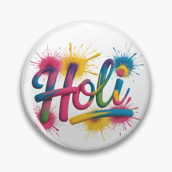 Item preview, Holi Festival 3D Glossy Script Shirt | Colorful Paint Burst Splash Spring Festival of Colors Celebration Tee designed and sold by DarylWelsh2024.