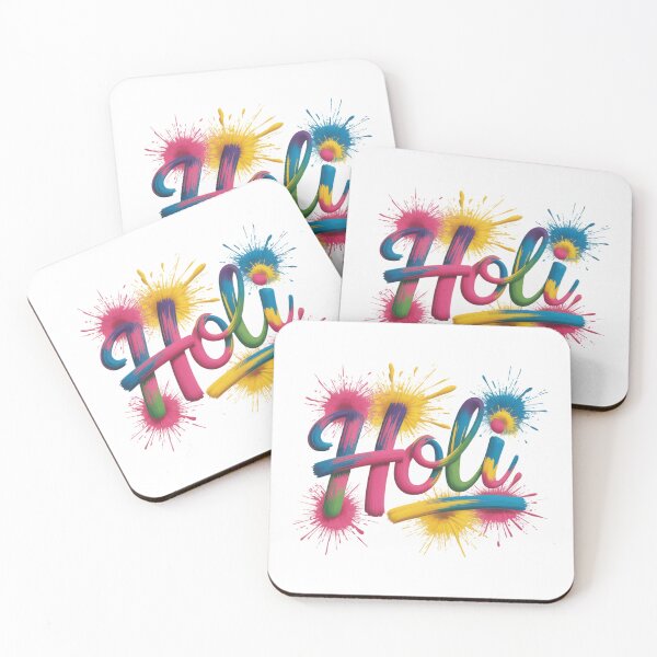 Item preview, Holi Festival 3D Glossy Script Shirt | Colorful Paint Burst Splash Spring Festival of Colors Celebration Tee designed and sold by DarylWelsh2024.
