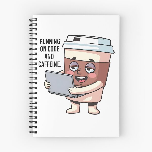 Item preview, "Running On Code And Caffeine Funny Notch Style Programmer Fuel T-Shirt" designed and sold by Zenith Design.