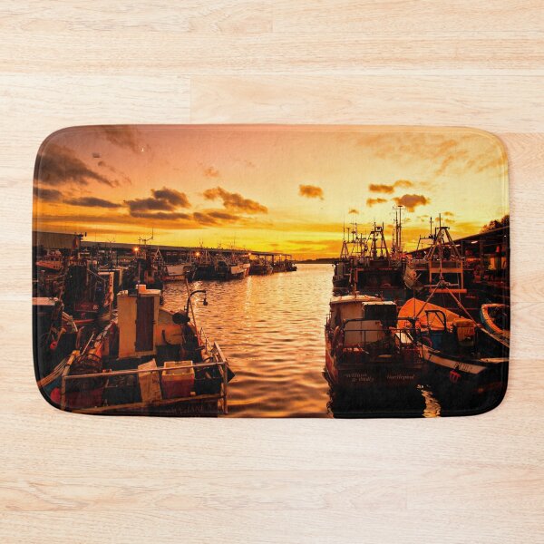 Item preview, Fishing Boats tied up for the night designed and sold by Violaman.