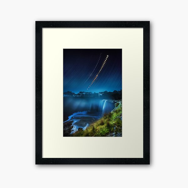 July 2018 Bloody Moon Sequence Framed Art Print