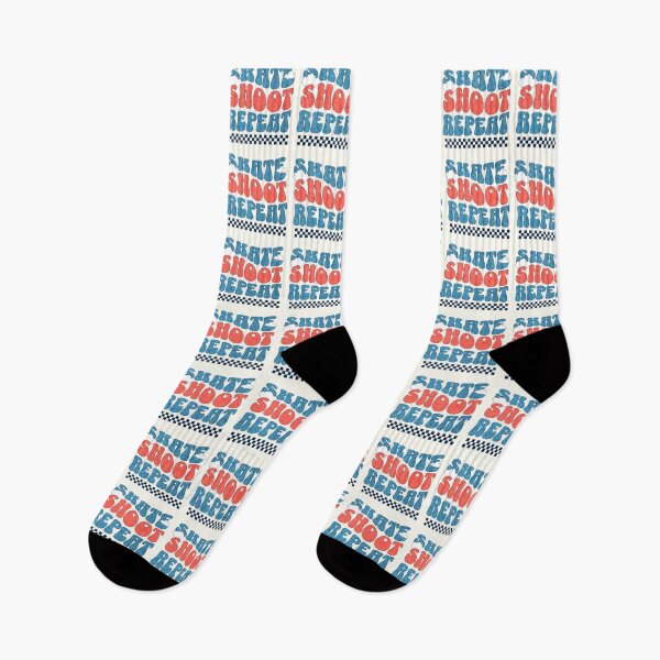 Item preview, Skate Shoot Repeat Halftone Pattern designed and sold by aylastyle.