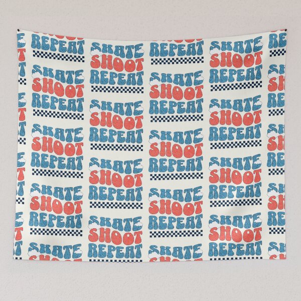 Item preview, Skate Shoot Repeat Halftone Pattern designed and sold by aylastyle.
