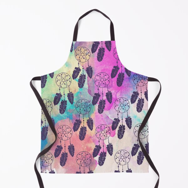 Item preview, Colorful Dreamcatcher Watercolor Pattern – Boho Feather Seamless Design designed and sold by Print culturee.