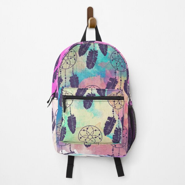 Item preview, Colorful Dreamcatcher Watercolor Pattern – Boho Feather Seamless Design designed and sold by Print culturee.