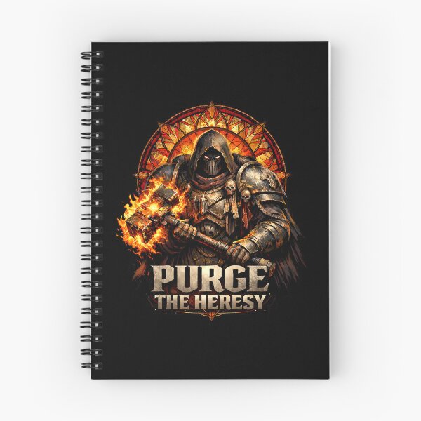 Item preview, Purge The Heresy – Grimdark Sci-Fi Crusader Warhammer Gothic Fanatic designed and sold by Forged in the Warp.