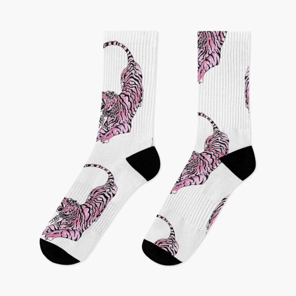 Item preview, Vintage Pink Tiger Heart Tattoo Edgy Streetwear designed and sold by Krasnovaovaova.