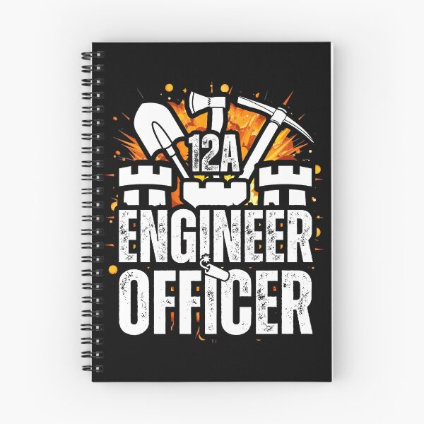 Item preview, 12A Engineer Officer Castle Top – Explosive Army MOS Design with Tools for Soldiers, Veterans & Military Leaders White Distressed Font designed and sold by GFamilyC.
