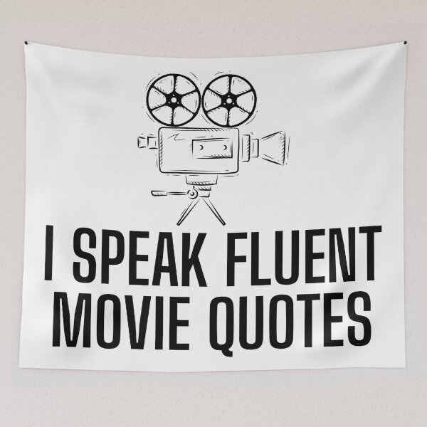 Item preview, I Speak Fluent Movie Quotes, Funny Quotes, Movie Lover designed and sold by Teetreasure2.