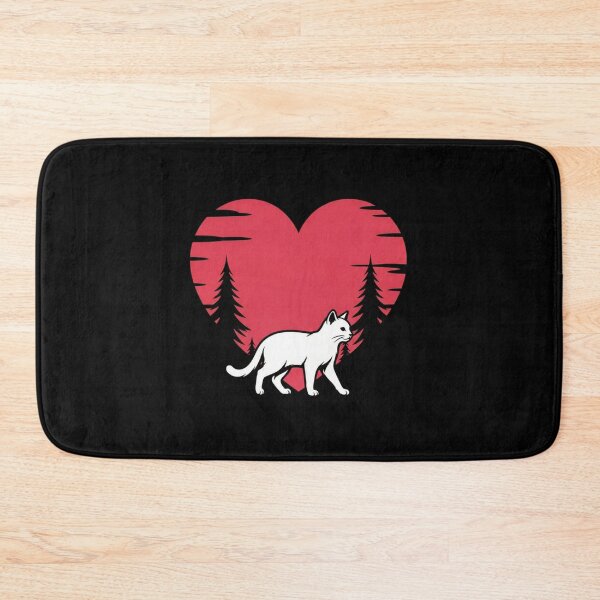 Item preview, Cat white Animal with red background and pine designed and sold by MagicMaker1984.