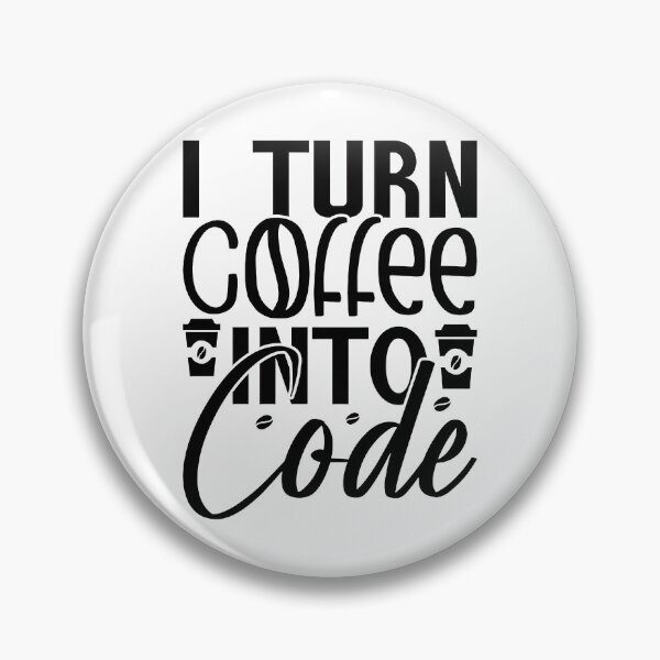 Item preview, I Turn Coffee Into Code Or Chaos Funny Notch Style Programmer T-Shirt designed and sold by Zenith Design.