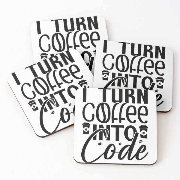 Item preview, I Turn Coffee Into Code Or Chaos Funny Notch Style Programmer T-Shirt designed and sold by Zenith Design.