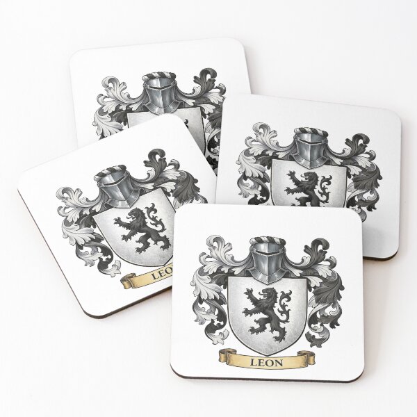 Item preview, The Leon Family Coat of Arms designed and sold by BagTown Clans.