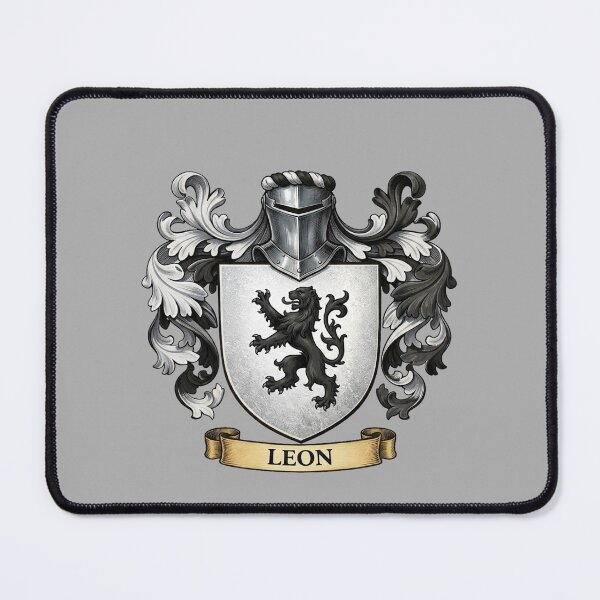 Item preview, The Leon Family Coat of Arms designed and sold by BagTown Clans.