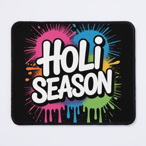 Item preview, Holi Season Shirt | White Bubble Letter Three Color Burst Neon Drip Spring Festival of Colors Tee designed and sold by DarylWelsh2024.
