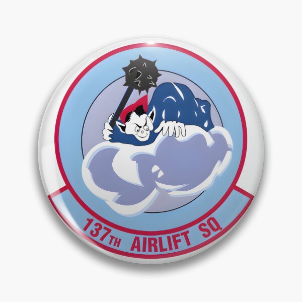 Item preview, 137th Airlift Squadron Military Crest Insignia designed and sold by CharlieDesings.
