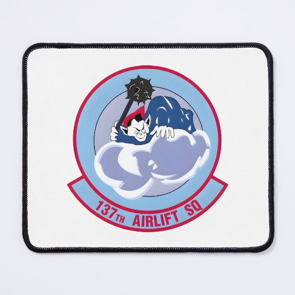 Item preview, 137th Airlift Squadron Military Crest Insignia designed and sold by CharlieDesings.