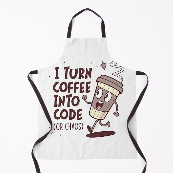 Item preview, Copy of I Turn Coffee Into Code Or Chaos Funny Notch Style Programmer T-Shirt designed and sold by Zenith Design.