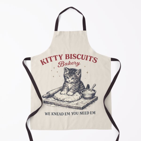 Item preview, Kitty Biscuits Bakery We Knead Em You Need Em Cat Lover Baker Feline designed and sold by Feral Feline.