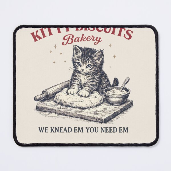 Item preview, Kitty Biscuits Bakery We Knead Em You Need Em Cat Lover Baker Feline designed and sold by Feral Feline.