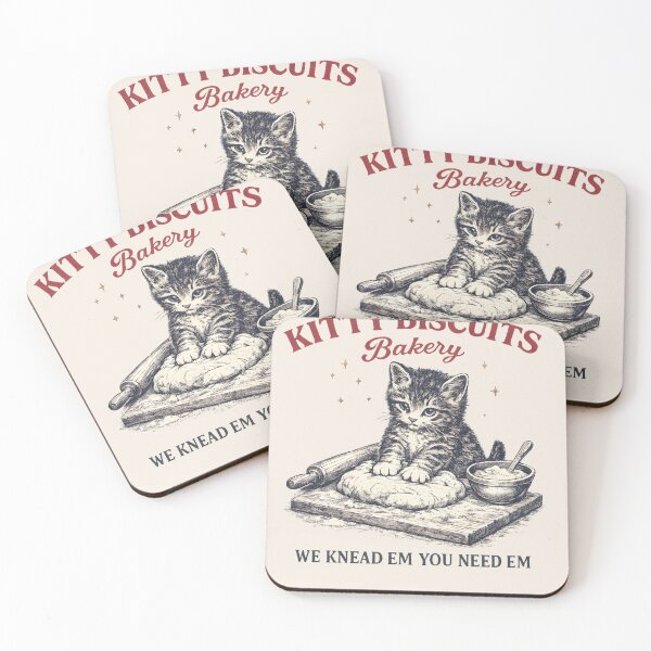 Item preview, Kitty Biscuits Bakery We Knead Em You Need Em Cat Lover Baker Feline designed and sold by Feral Feline.