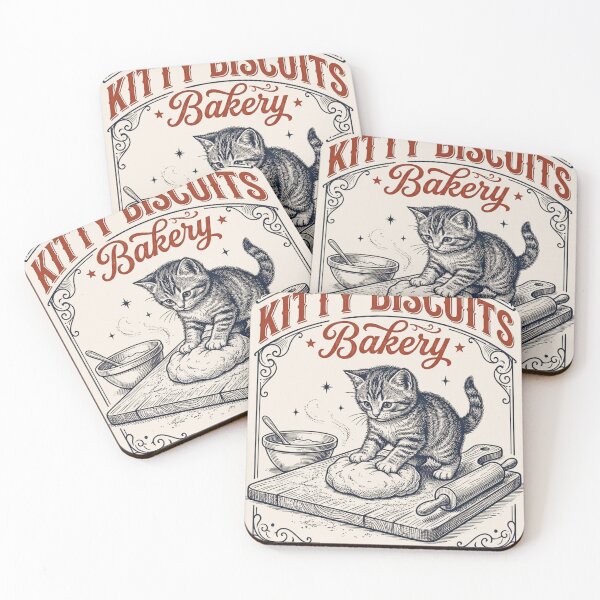 Item preview, Kitty Biscuits Bakery We Knead Em You Need Em Cat Lover Baker Feline Kitchen designed and sold by Retro Rascals Co..