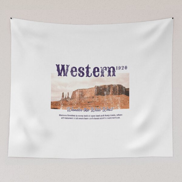 Item preview, Western Spirit Vintage Typography designed and sold by Aminesnip.