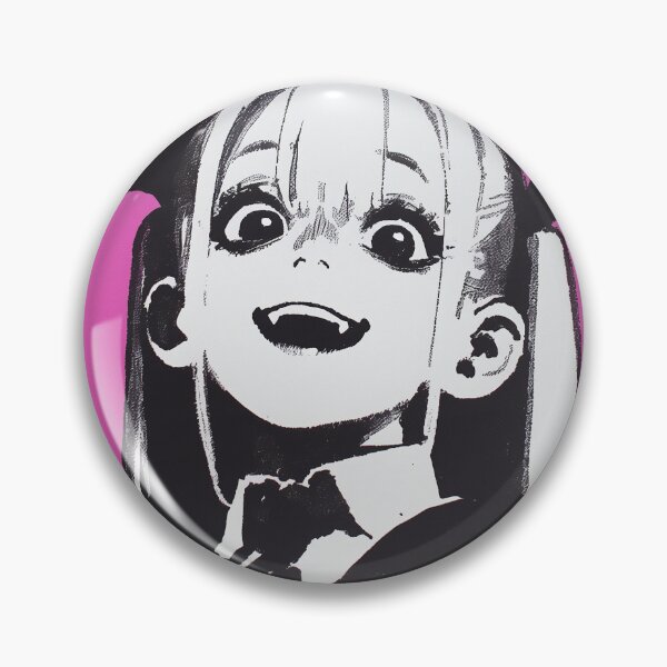 Item preview, Monochrome Manga Demon Girl Grin designed and sold by bubblegoth.