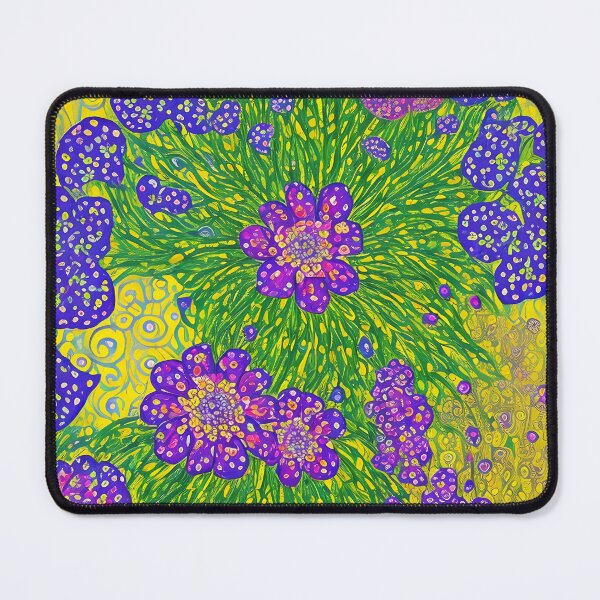 Item preview, Nocturne Garden – Blue & Purple Symbolist Florals designed and sold by EmeraldeaArt.