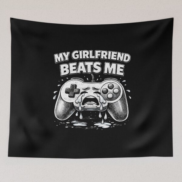 Item preview, My Girlfriend Beats Me  designed and sold by JODYSMORGAN.