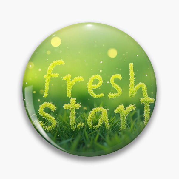 Item preview, Fresh Start - Inspirational Nature Quote & Moss Typography Art designed and sold by DesignsByDessie.