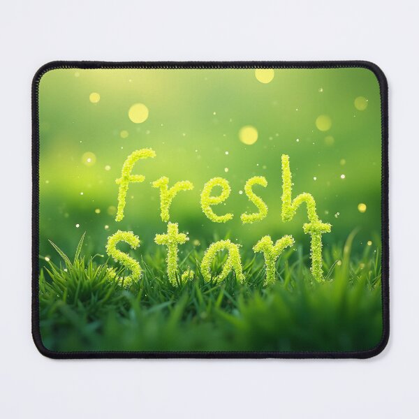 Item preview, Fresh Start - Inspirational Nature Quote & Moss Typography Art designed and sold by DesignsByDessie.