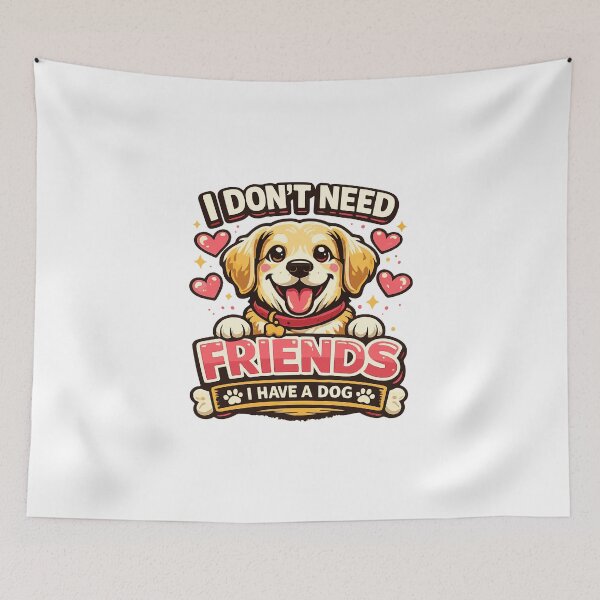 Item preview, Mamá de perro - No necesito amigos, tengo un perro - Camiseta con dibujos animados para amantes de los perros, regalo divertido para mamá de perro y papá de perro designed and sold by EvolvCustoms.