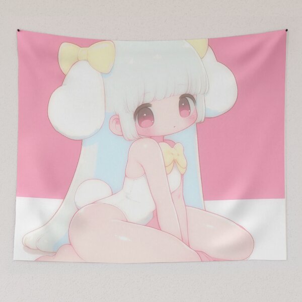 Item preview, Yume Kawaii Bunny Bow Girl designed and sold by bubblegoth.